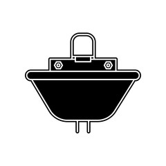 Sink icon. Element of bathroom for mobile concept and web apps icon. Glyph, flat icon for website design and development, app development