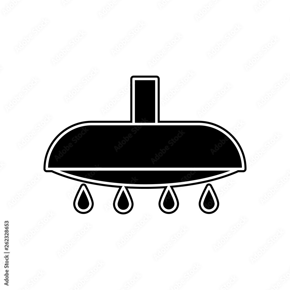 Poster shower icon. element of bathroom for mobile concept and web apps icon. glyph, flat icon for website 