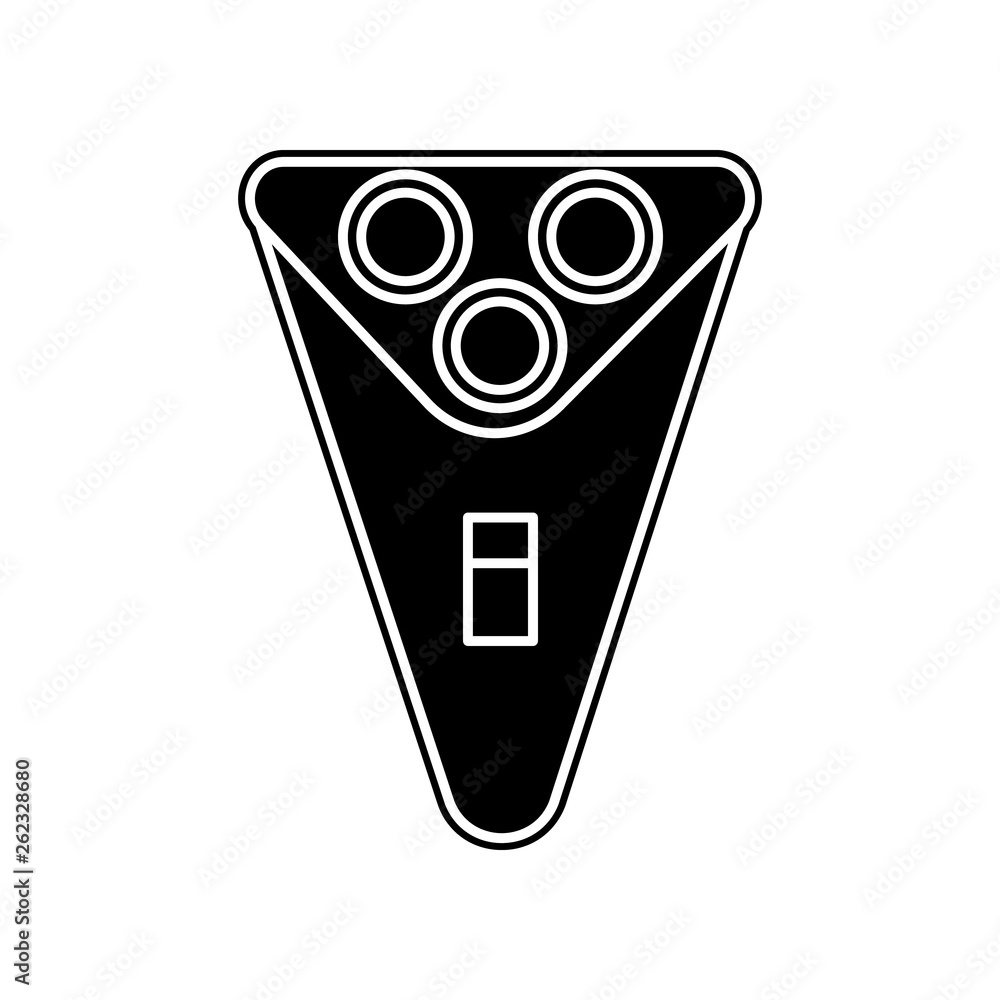 Poster electric shaving machine icon. element of bathroom for mobile concept and web apps icon. glyph, flat