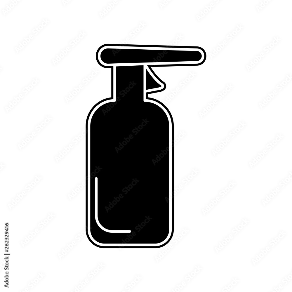Poster cleaning agent icon. element of bathroom for mobile concept and web apps icon. glyph, flat icon for 