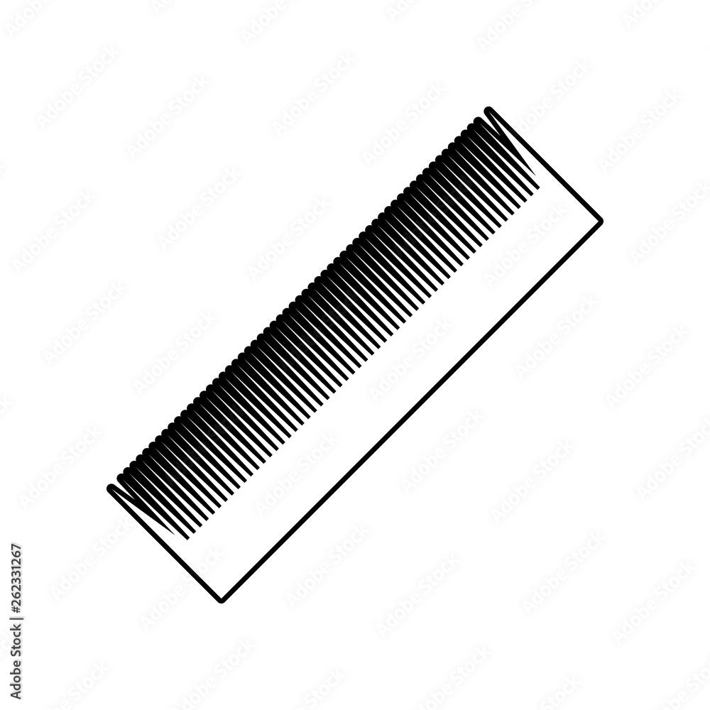 Poster comb icon. element of beauty salon for mobile concept and web apps icon. outline, thin line icon for