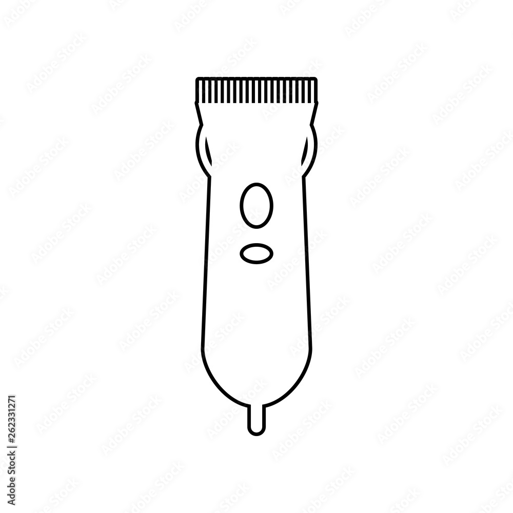 Aufkleber clipper icon. element of beauty salon for mobile concept and web apps icon. outline, thin line icon 