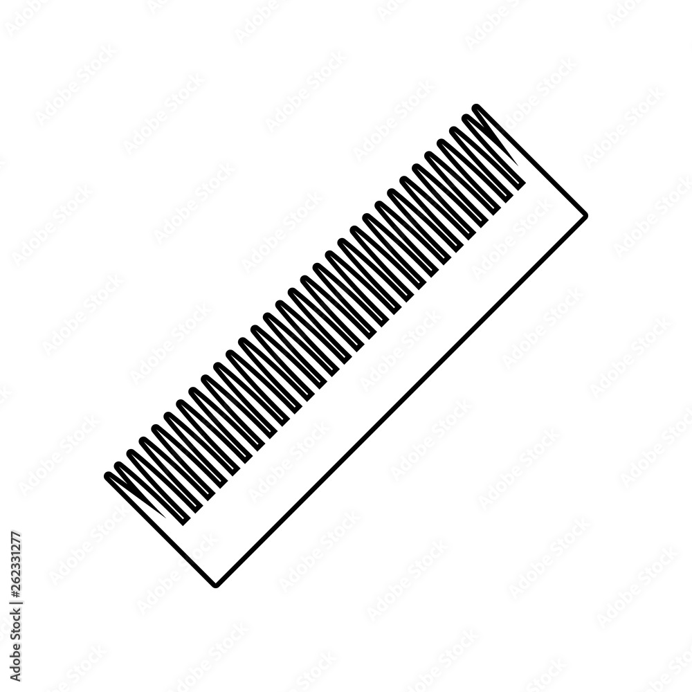 Poster comb icon. element of beauty salon for mobile concept and web apps icon. outline, thin line icon for