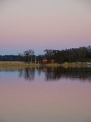 Obraz na płótnie Canvas Cinematic image of Nordic Spring Evening, Helsinki, Finland