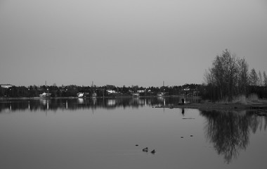 Cinematic image of Nordic Spring Evening, Helsinki, Finland