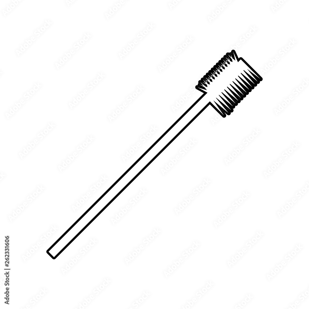 Poster comb for the eyebrows icon. element of beauty salon for mobile concept and web apps icon. outline, t