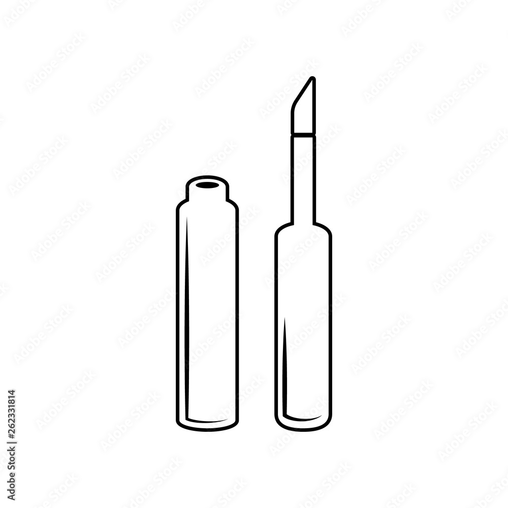 Aufkleber lip gloss icon. element of beauty salon for mobile concept and web apps icon. outline, thin line ico