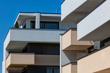 Contemporary luxury apartment buildings, penthouse