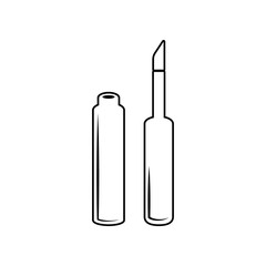 lip gloss icon. Element of Beauty salon for mobile concept and web apps icon. Outline, thin line icon for website design and development, app development