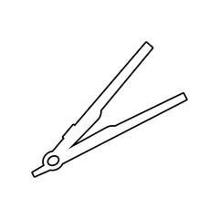 Hair straightener icon. Element of Beauty salon for mobile concept and web apps icon. Outline, thin line icon for website design and development, app development