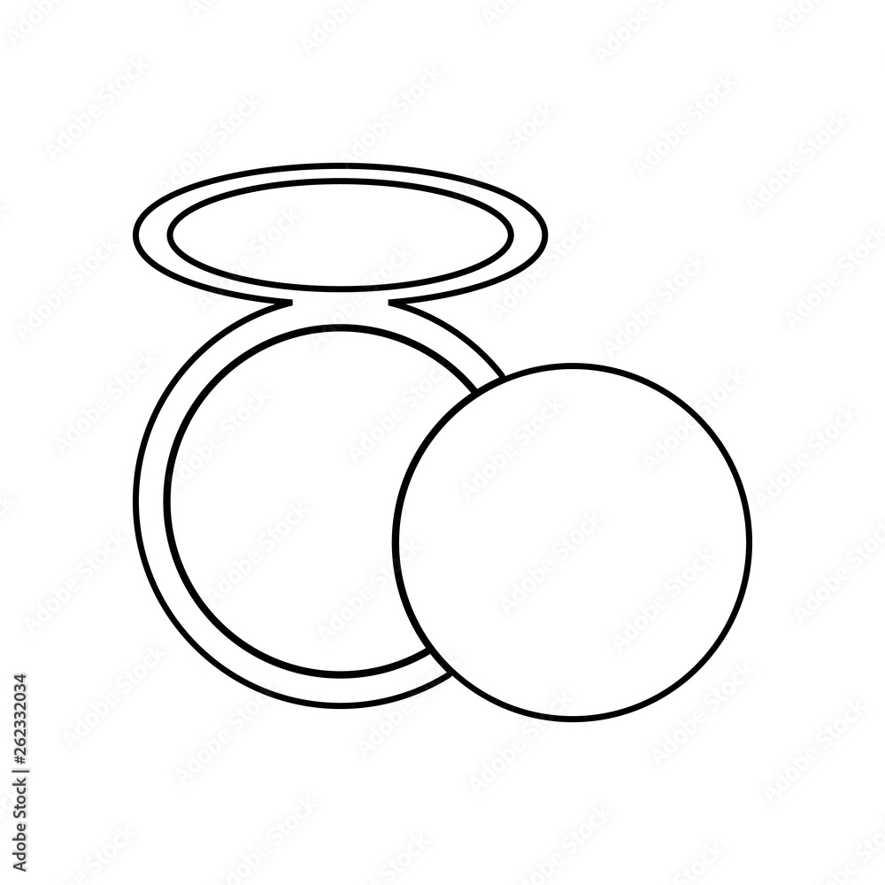 Poster powder icon. element of beauty salon for mobile concept and web apps icon. outline, thin line icon f
