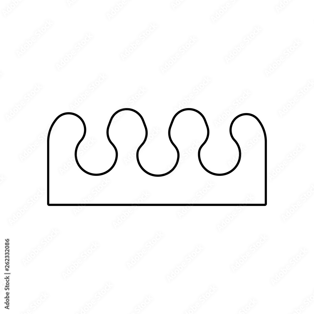 Poster finger separator icon. element of beauty salon for mobile concept and web apps icon. outline, thin l