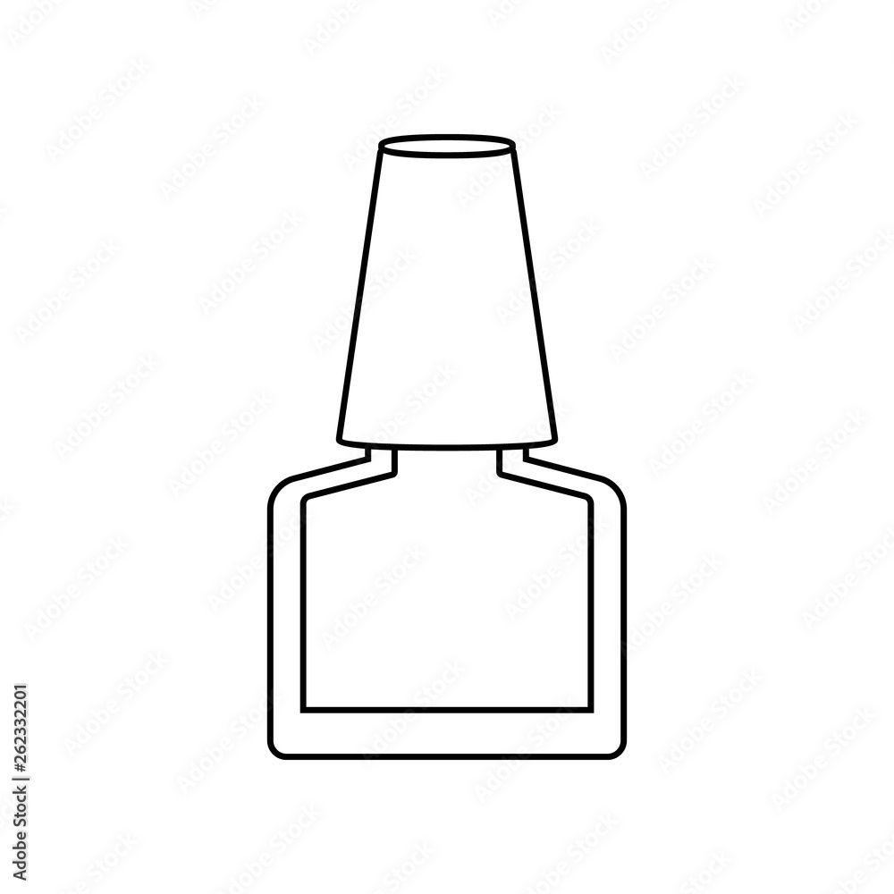 Aufkleber lacquer icon. element of beauty salon for mobile concept and web apps icon. outline, thin line icon 