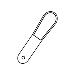 nailfile icon. Element of Beauty salon for mobile concept and web apps icon. Outline, thin line icon for website design and development, app development