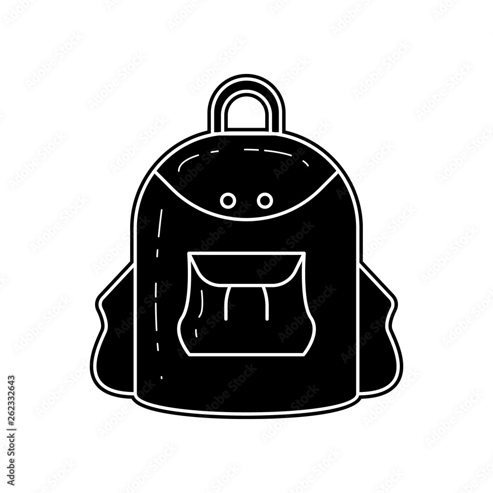 Poster backpack for camping icon. element of camping for mobile concept and web apps icon. glyph, flat icon
