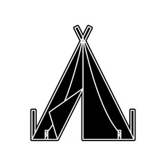 tent icon. Element of Camping for mobile concept and web apps icon. Glyph, flat icon for website design and development, app development