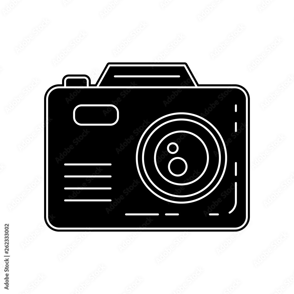 Poster camera icon. element of camping for mobile concept and web apps icon. glyph, flat icon for website d