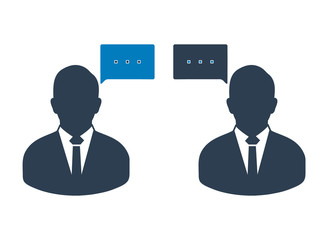 Conversation icon. Flat style vector EPS.