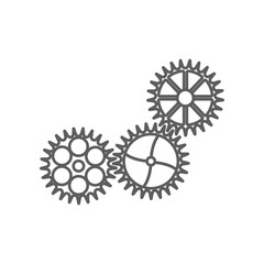 gears of a car icon. Element of Car repear for mobile concept and web apps icon. Outline, thin line icon for website design and development, app development
