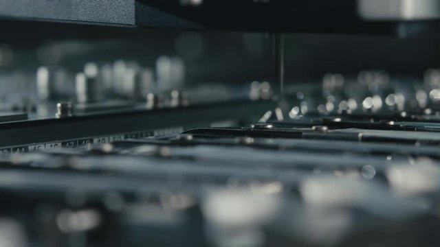 Producing Printed Circut Board. Advanced Robotic Arm Technology Producing Pcbs