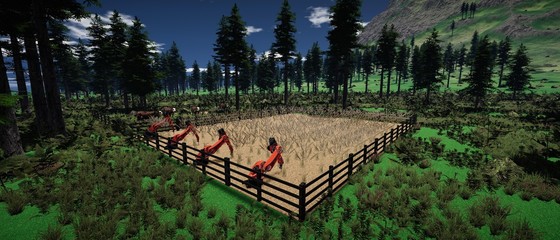 Farming Automation - extremely detailed and reailstic high resolution 3D illustration