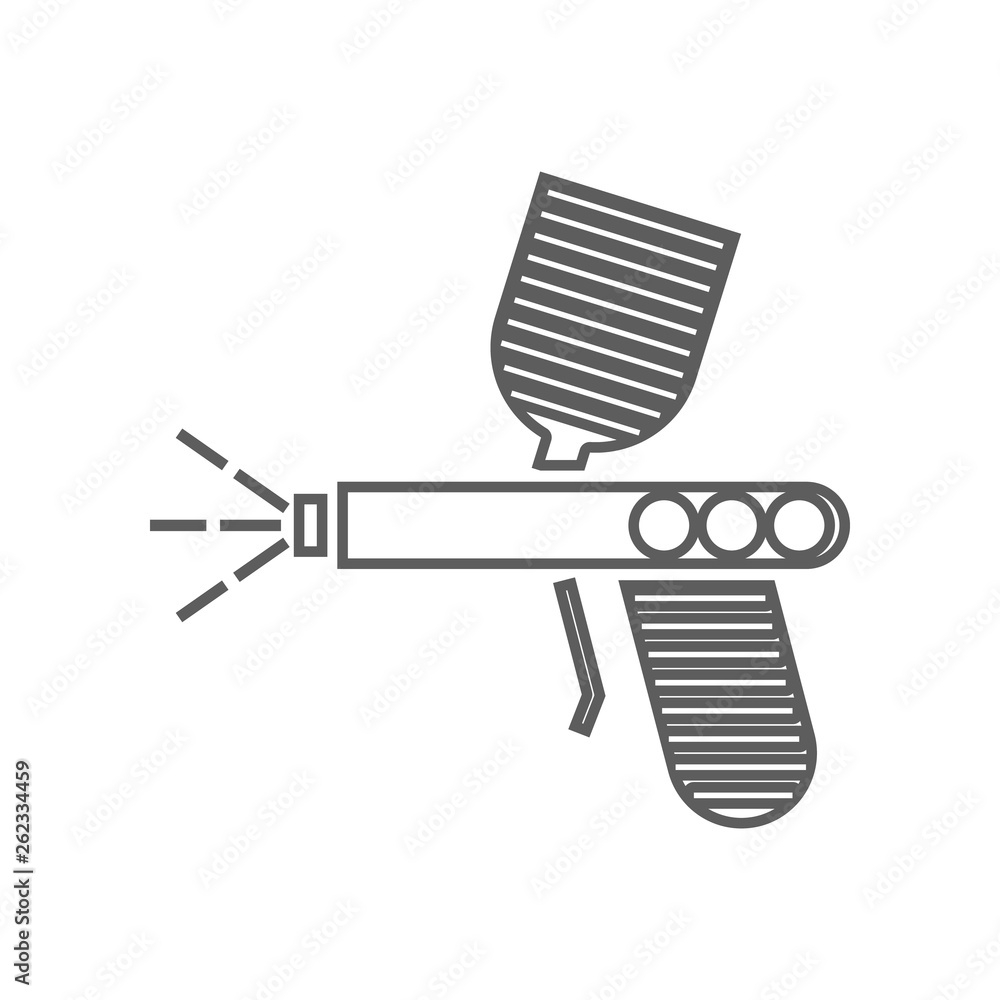 Poster spray gun icon. element of car repear for mobile concept and web apps icon. outline, thin line icon 