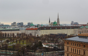 Panorama of morning Vienna