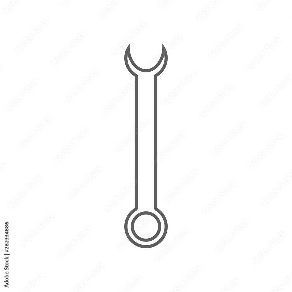 Poster wrench icon. element of car repear for mobile concept and web apps icon. outline, thin line icon for