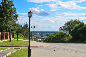 Tobolsk. The road to the mountainous part of the city