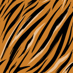 Seamless texture tiger skins. Pattern. Eps 10.