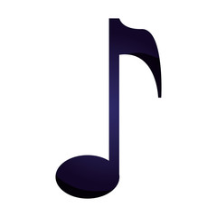 music note isolated icon
