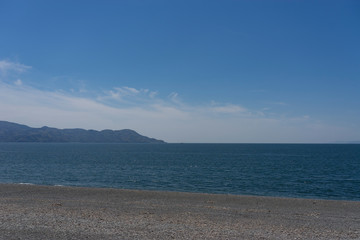 日本の千本浜松の海