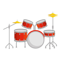Obraz na płótnie Canvas battery drums musical instrument