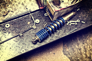 Shock Absorber in a Repair Shop