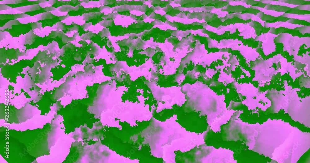 Poster 60fps abstract cg digital colorful loopable background - pink moving texture seamless loop 4k animat