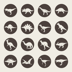 Dinosaurs icon set © missbobbit