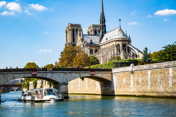 Rear View of Notre Dame of Paris