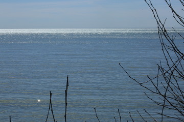 A view of Lake Ontario during early Spring, Toronto Canada
