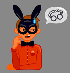 Young man dreams of sexual pleasures