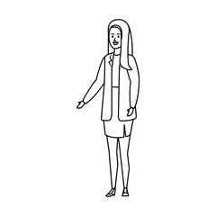 beautiful young woman character