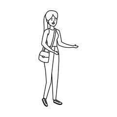 beautiful young woman character