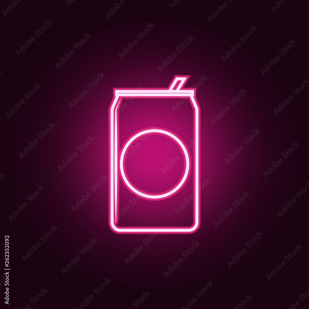 Poster soda bank icon. elements of web in neon style icons. simple icon for websites, web design, mobile ap