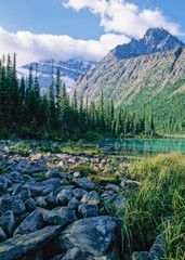 Cavell Lake and Mount Edith Cavell, Jasper National Park, Canada