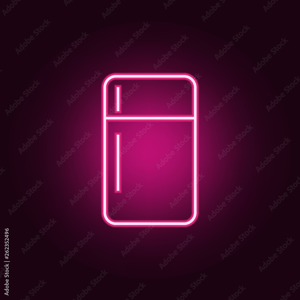 Poster fridge icon. elements of web in neon style icons. simple icon for websites, web design, mobile app, 