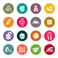 Preschool vector icons