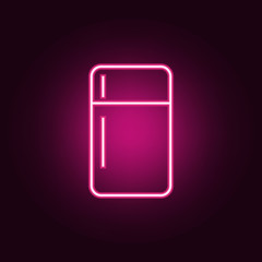 fridge icon. Elements of Web in neon style icons. Simple icon for websites, web design, mobile app, info graphics