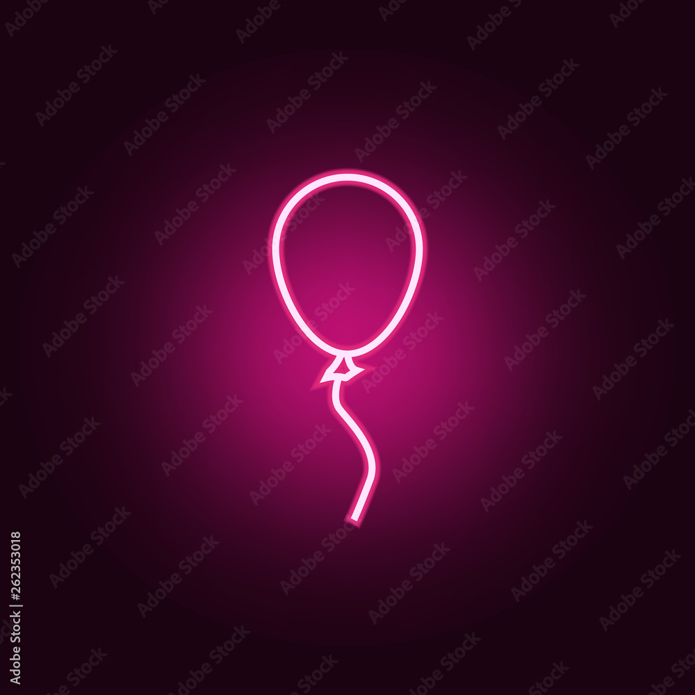 Poster ball icon. elements of web in neon style icons. simple icon for websites, web design, mobile app, in
