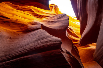 Antelope Canyon - amazing colors of the sandstone rocks - travel photography