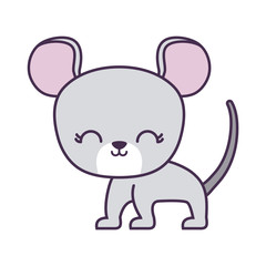 cute mouse animal isolated icon