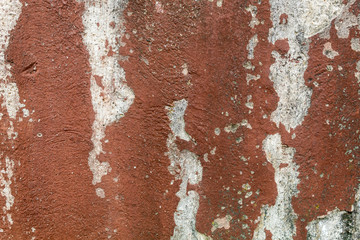Red Painted Concrete Wall Texture